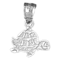 Sterling Silver Turtles Pendant