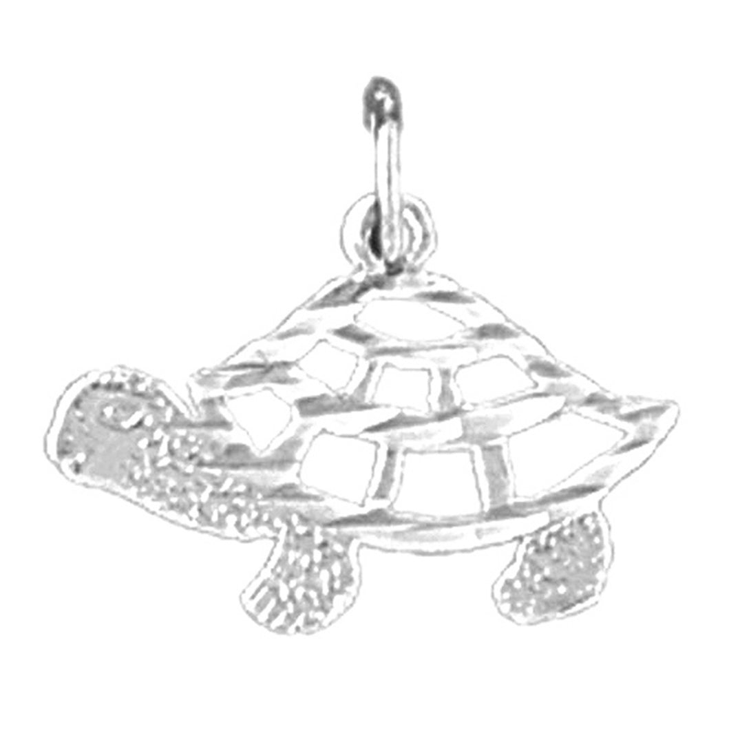Sterling Silver Turtles Pendant