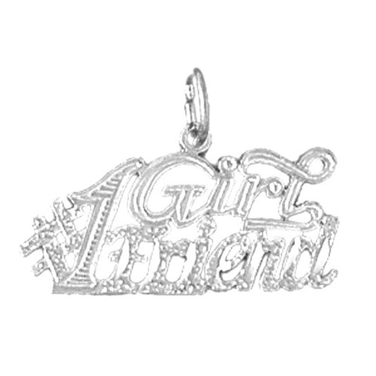 Sterling Silver Saying Pendant