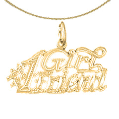 Colgante con frase en plata de ley (chapado en rodio o oro amarillo)