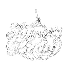 Sterling Silver Saying Pendant