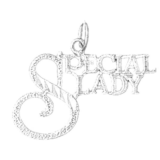 Sterling Silver Saying Pendant