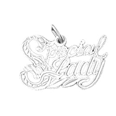 Sterling Silver Saying Pendant