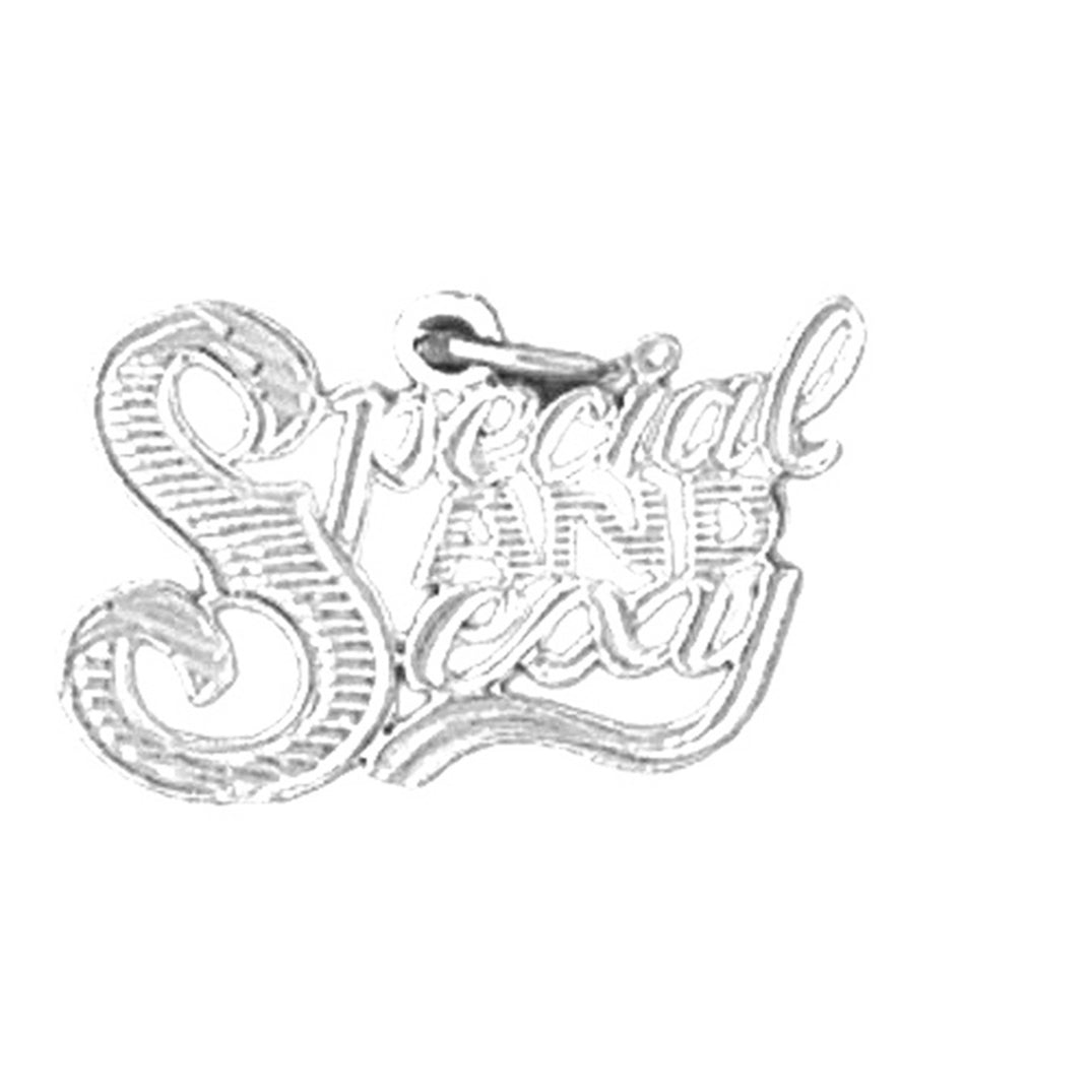 Sterling Silver Saying Pendant