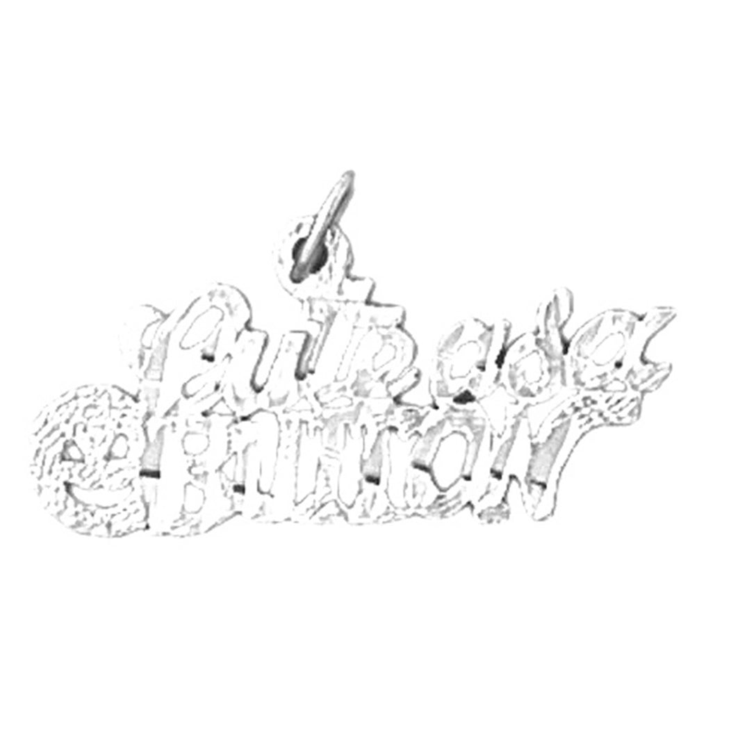 Sterling Silver Saying Pendant