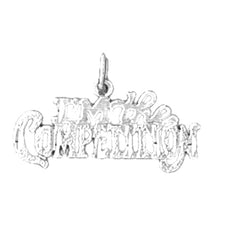 Sterling Silver Saying Pendant