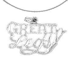 Sterling Silver Saying Pendant (Rhodium or Yellow Gold-plated)