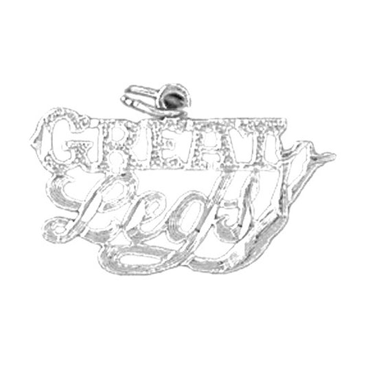 Sterling Silver Saying Pendant