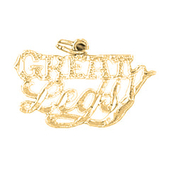 Yellow Gold-plated Silver Saying Pendant