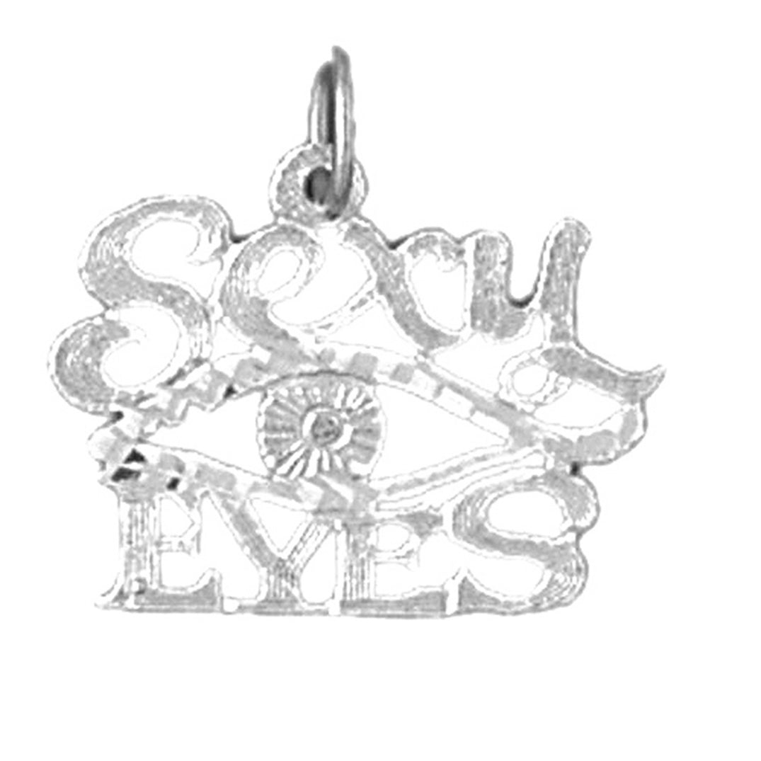 Sterling Silver Saying Pendant
