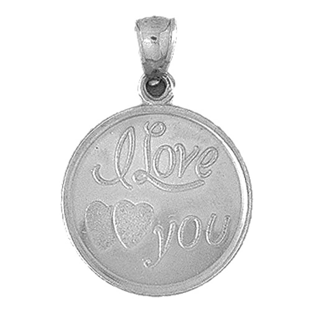 Sterling Silver I Love You Pendant
