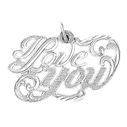 Sterling Silver I Love You Pendant