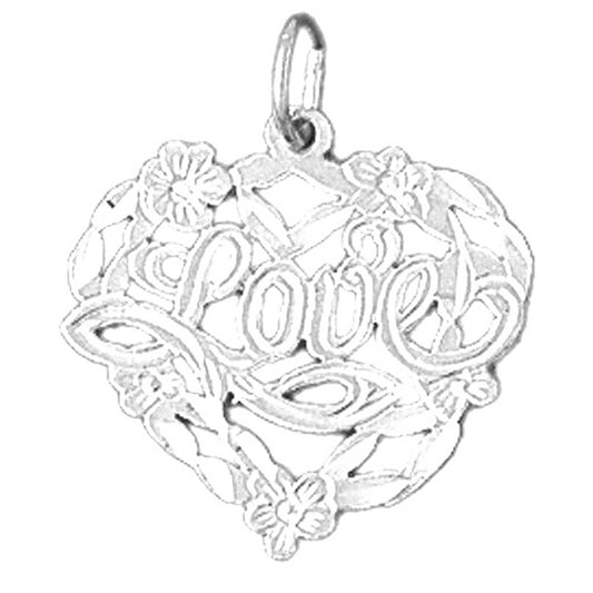 Sterling Silver Love Pendant
