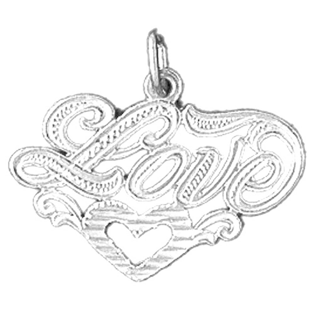 Sterling Silver Love Pendant