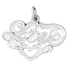 Sterling Silver Love Pendant