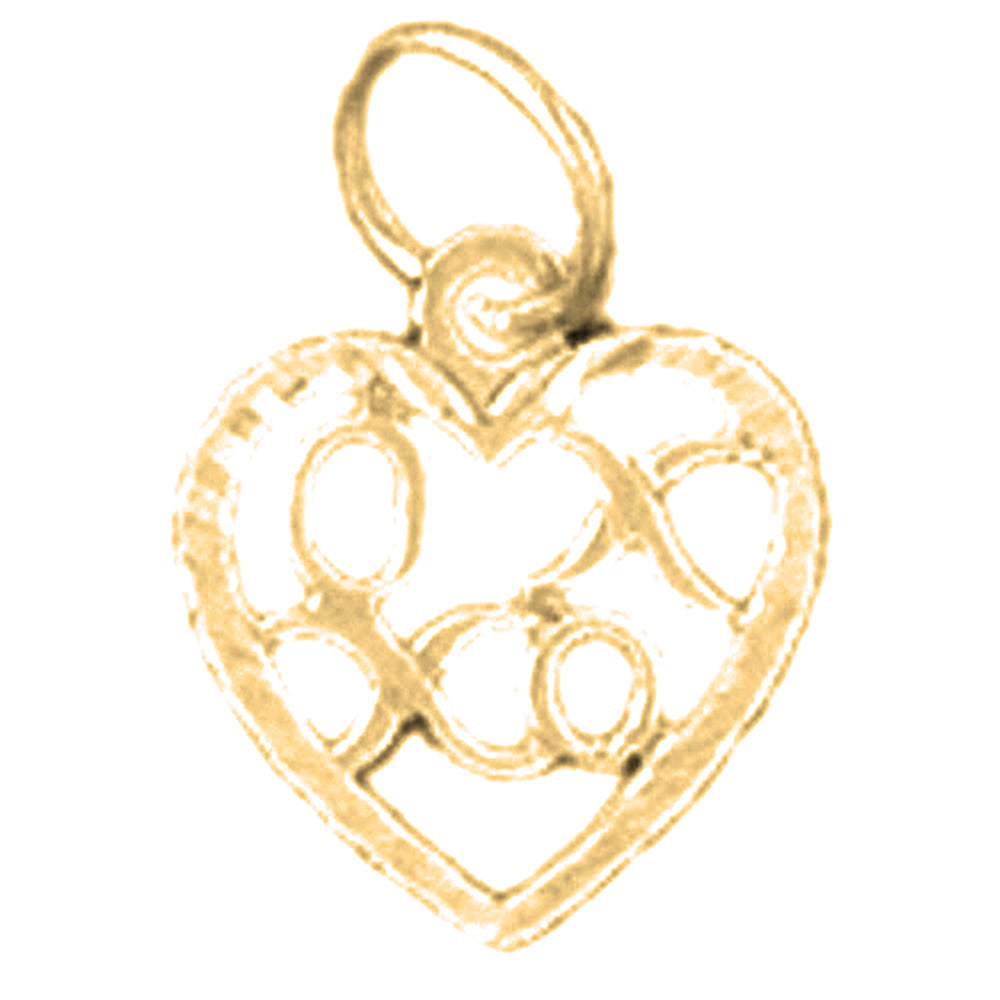 Yellow Gold-plated Silver Ox Xo Pendant