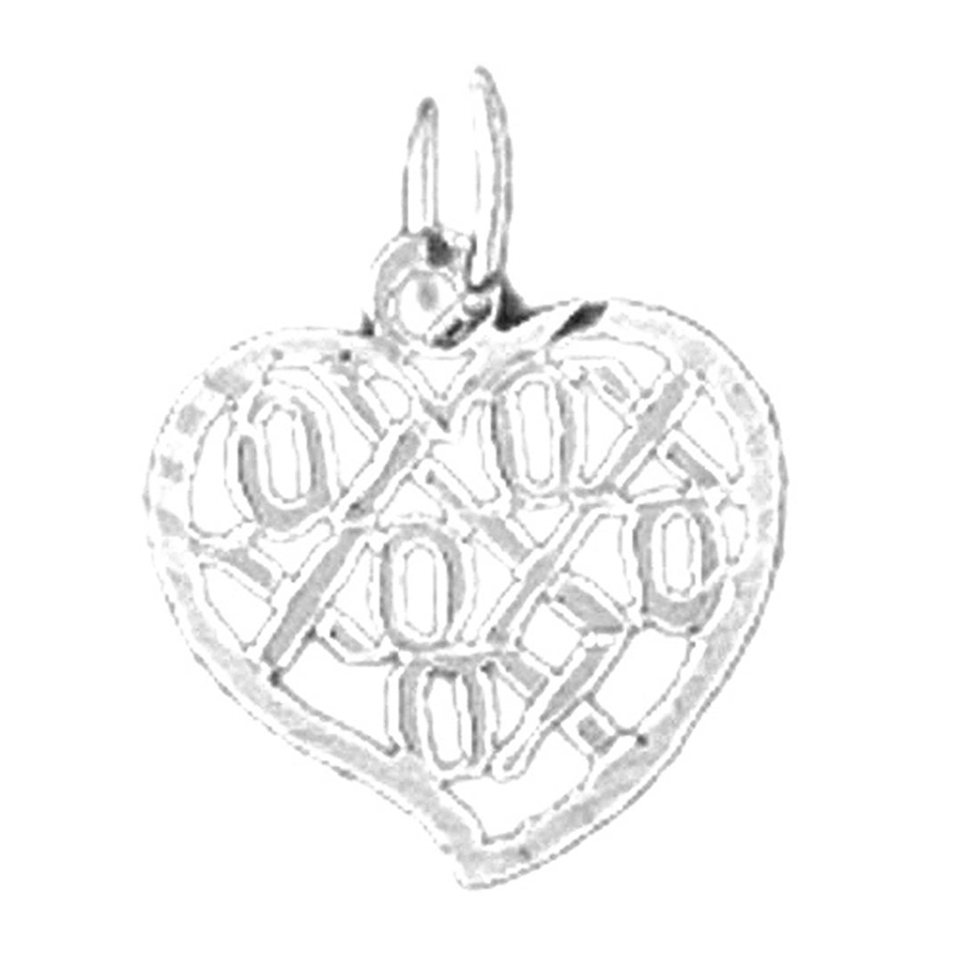 Sterling Silver Xoxo Pendant