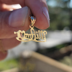 Colgante Mi Amor de plata de ley (bañado en rodio o oro amarillo)