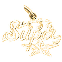 Yellow Gold-plated Silver Super Pendant