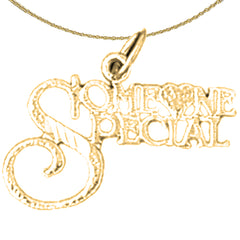 Colgante Alguien especial de plata de ley (bañado en rodio o oro amarillo)