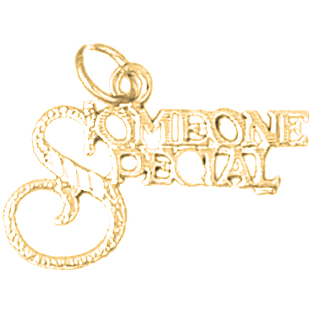 Yellow Gold-plated Silver Someone Special Pendant