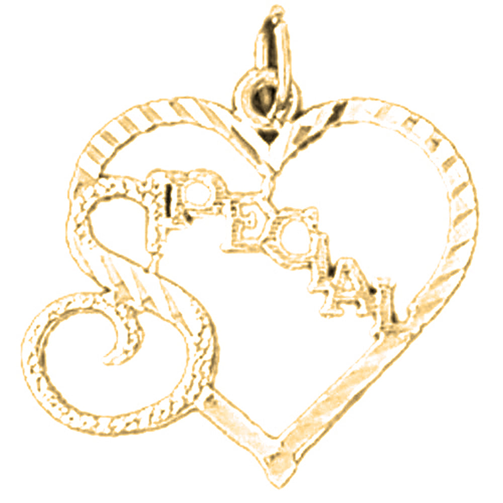 Yellow Gold-plated Silver Special Pendant