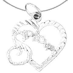 Besonderer Anhänger aus Sterlingsilber (rhodiniert oder gelbvergoldet)