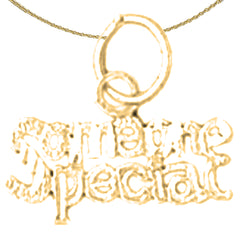 Sterling Silver Someone Special Pendant (Rhodium or Yellow Gold-plated)