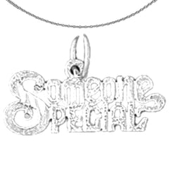 Sterling Silver Someone Special Pendant (Rhodium or Yellow Gold-plated)