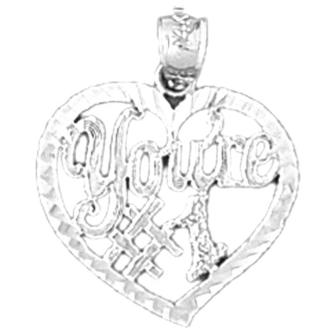 Sterling Silver You'Re #1 Pendant