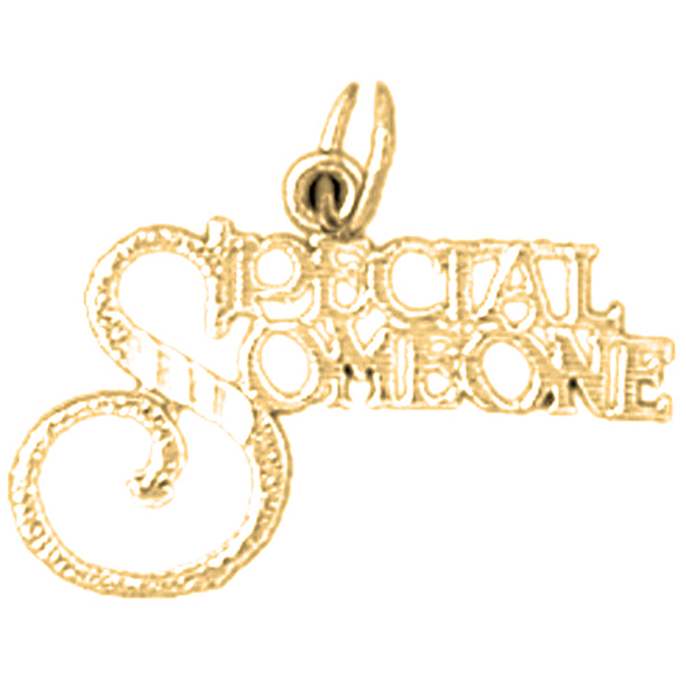 Yellow Gold-plated Silver Someone Special Pendant