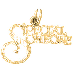Yellow Gold-plated Silver Someone Special Pendant