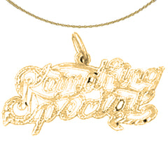 Sterling Silver Someone Special Pendant (Rhodium or Yellow Gold-plated)