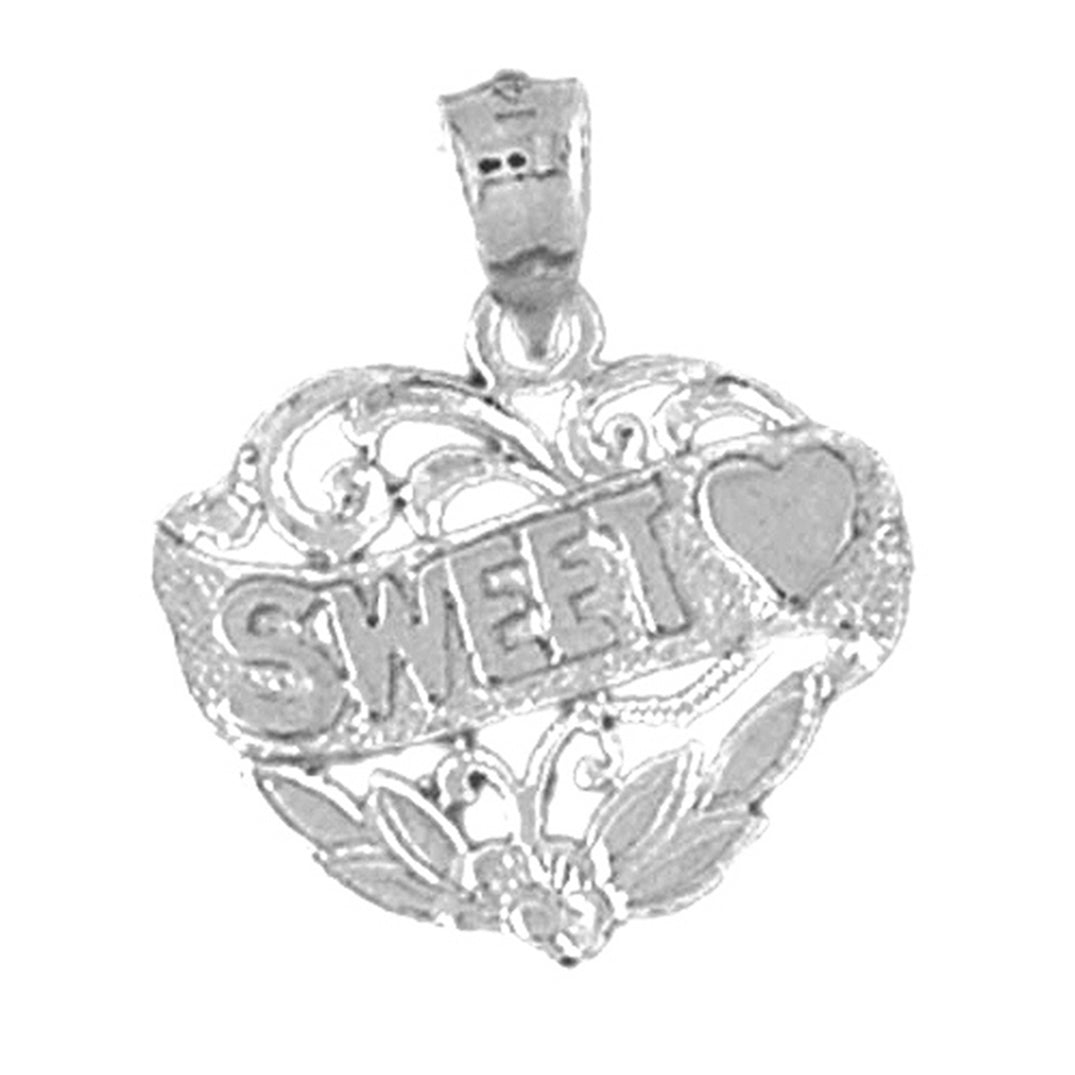 Sterling Silver Saying Pendant