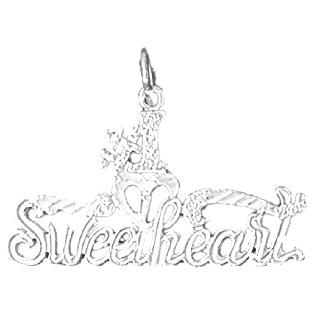 Sterling Silver Saying Pendant