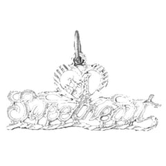 Sterling Silver Saying Pendant