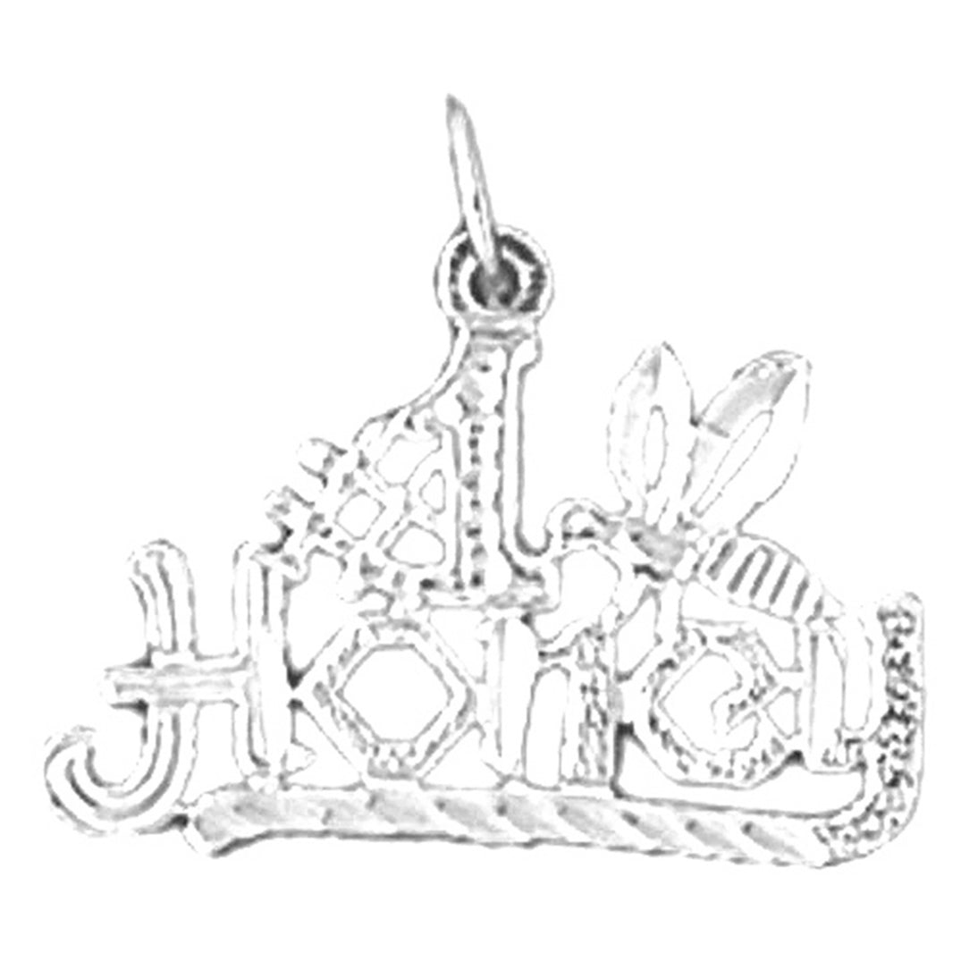 Sterling Silver Saying Pendant