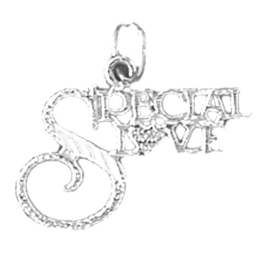 Sterling Silver Saying Pendant