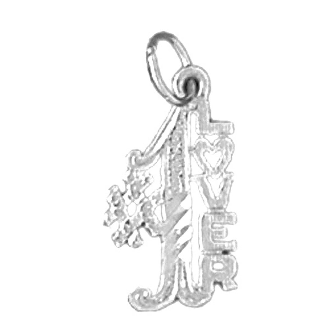 Sterling Silver Saying Pendant
