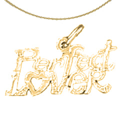 Sterling Silver Saying Pendant (Rhodium or Yellow Gold-plated)