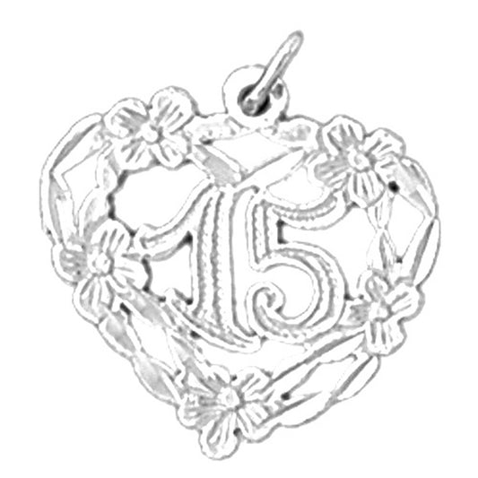 Sterling Silver Sweet 15 Pendant