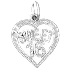 Sterling Silver Sweet 16 Pendant