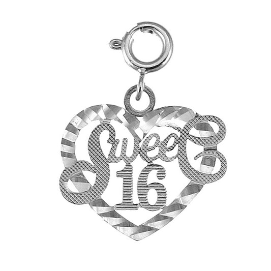 Sterling Silver Sweet 16 Pendant