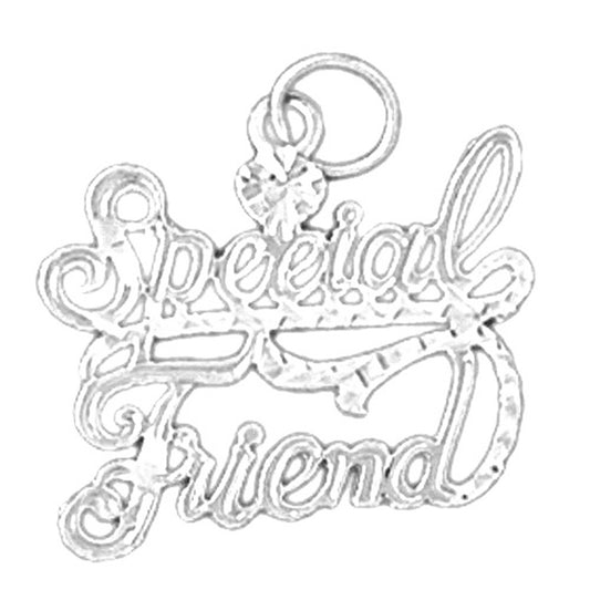 Sterling Silver Special Friend Pendant