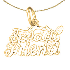 Anhänger „Special Friend“ aus Sterlingsilber (rhodiniert oder gelbvergoldet)