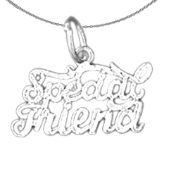 Anhänger „Special Friend“ aus Sterlingsilber (rhodiniert oder gelbvergoldet)