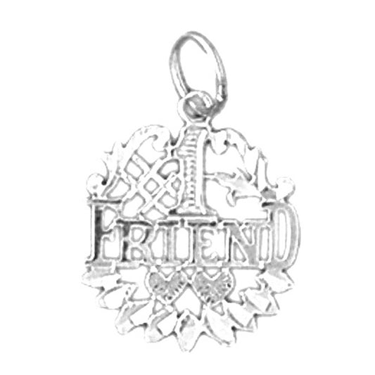 Sterling Silver #1 Friend Pendant