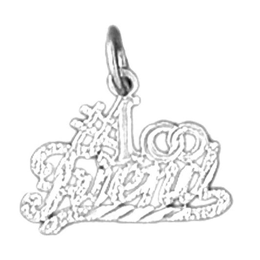 Sterling Silver #1 Friend Pendant