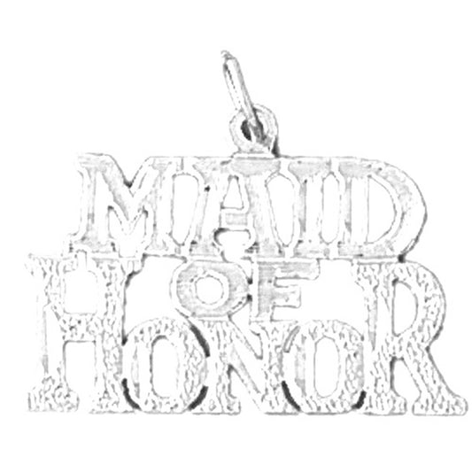 Sterling Silver Maid Of Honor Pendant