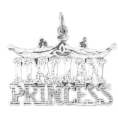 Sterling Silver Italian Princess Pendant